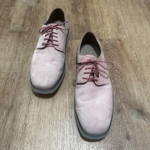 Florsheim by Duckie | Men's Dusty Rose Pink Suede Oxford Derby Shoes, Size 9 (D)